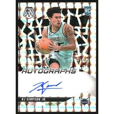 2024-25 Panini Mosaic Rookie Autographs Mosaic #16 KJ Simpson Jr.