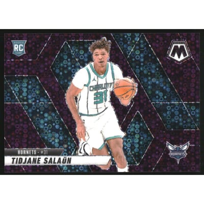 2024-25 Panini Mosaic Rookie Variations Fast Break Purple #241 Tidjane Salaun