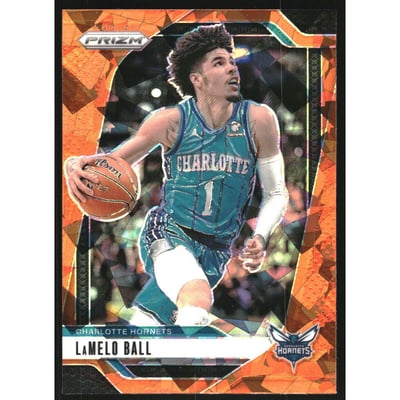 2024-25 Panini Prizm Prizms Orange Ice #30 LaMelo Ball