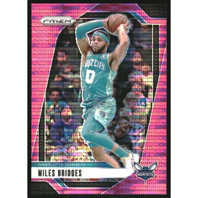2024-25 Panini Prizm Prizms Pink Pulsar #43 Miles Bridges