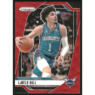 2024-25 Panini Prizm Prizms Ruby Wave #30 LaMelo Ball