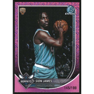 2025-26 Bowman Chrome Pink Mojo Refractors #BCV33 Sion James