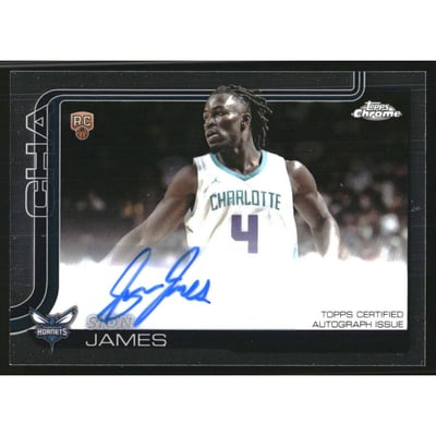 2025-26 Topps Chrome Rookie Autographs #TCARSJ Sion James