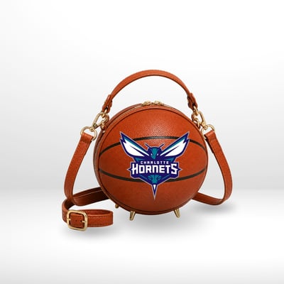 Charlotte Hornets by Jill Martin Basketball Crossbody Fan Bag