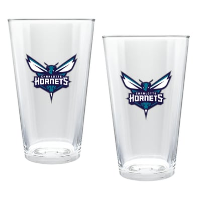 Charlotte Hornets Two-Piece 16oz. Double Play Pint Glass Set