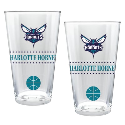 Charlotte Hornets Two-Piece 16oz. Stadium Pint Glass Set