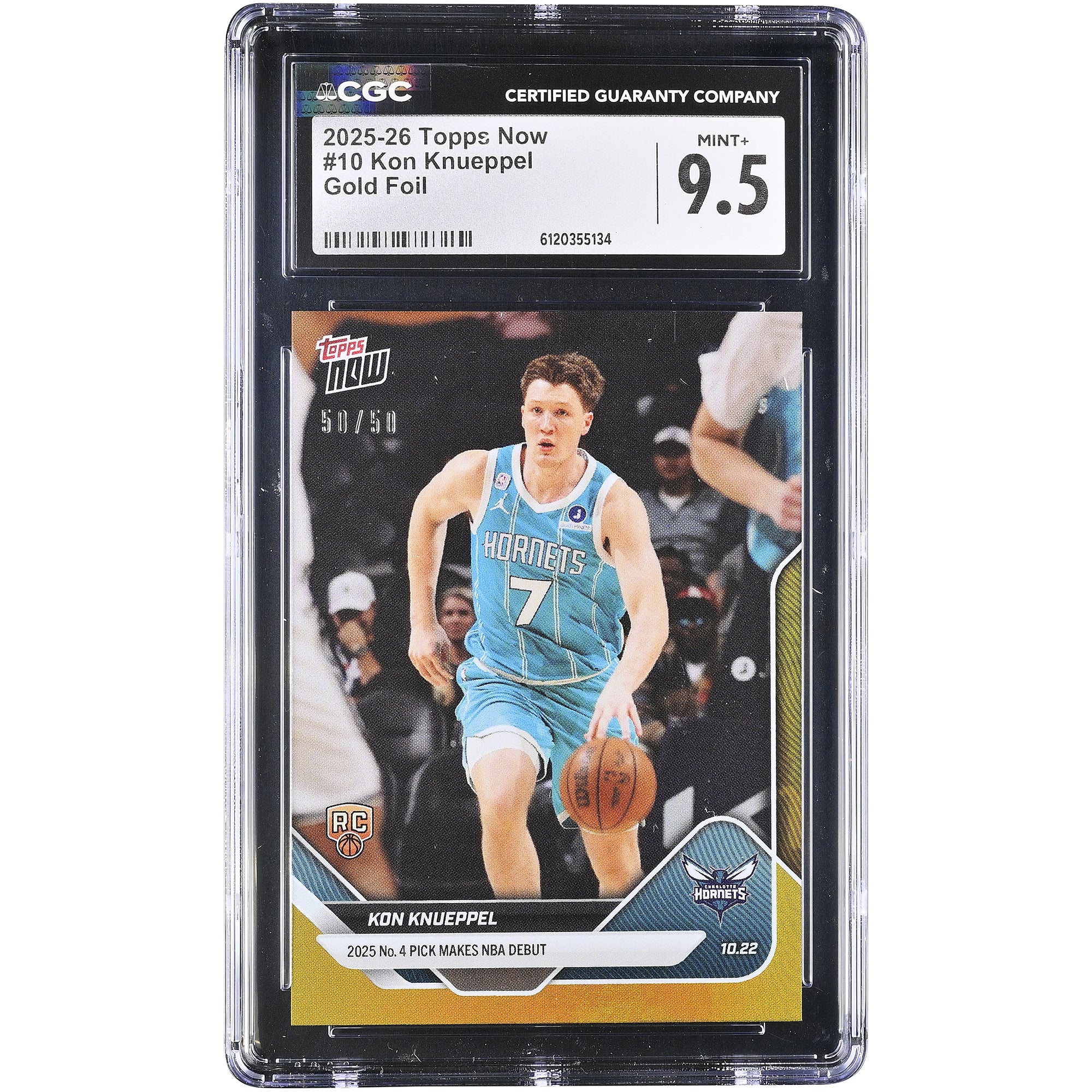 Kon Knueppel Charlotte Hornets 2025-26 Topps Now 