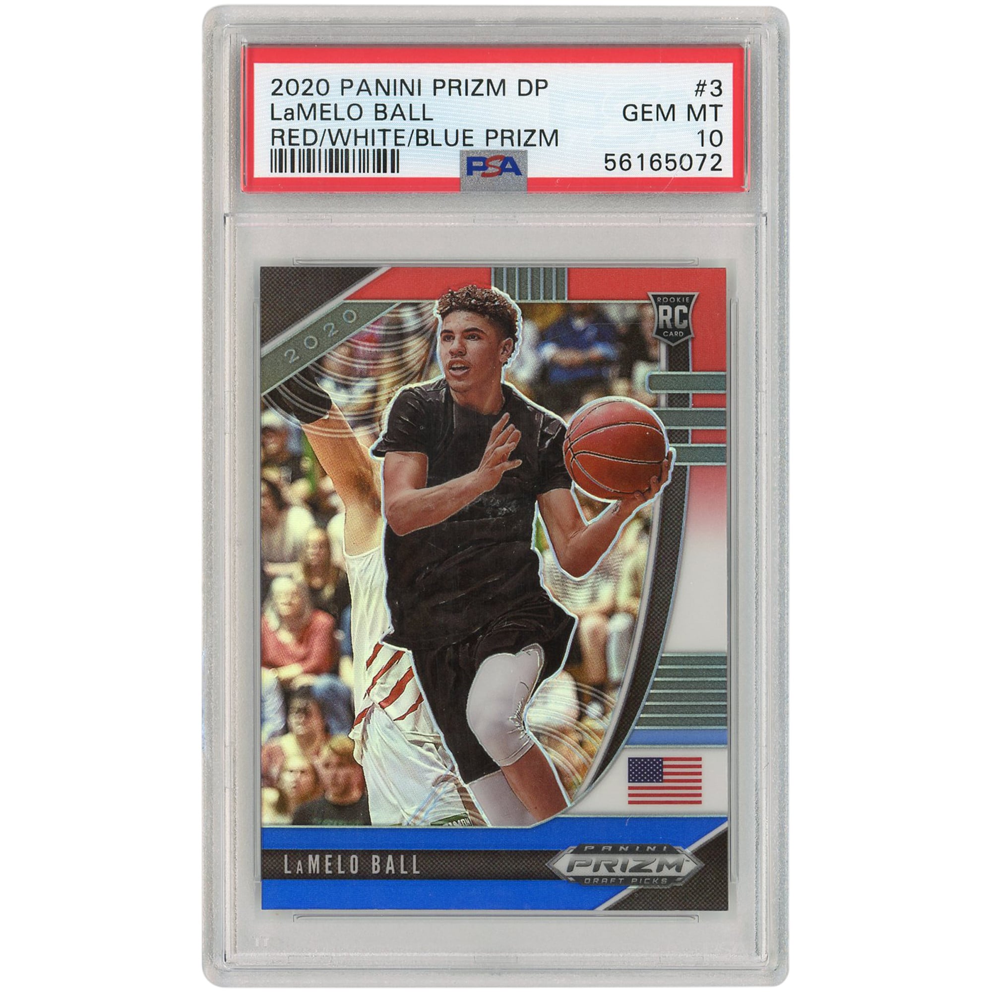 Charlotte Hornets LaMelo Ball 2020 Team USA Panini Prizm DP RWB 