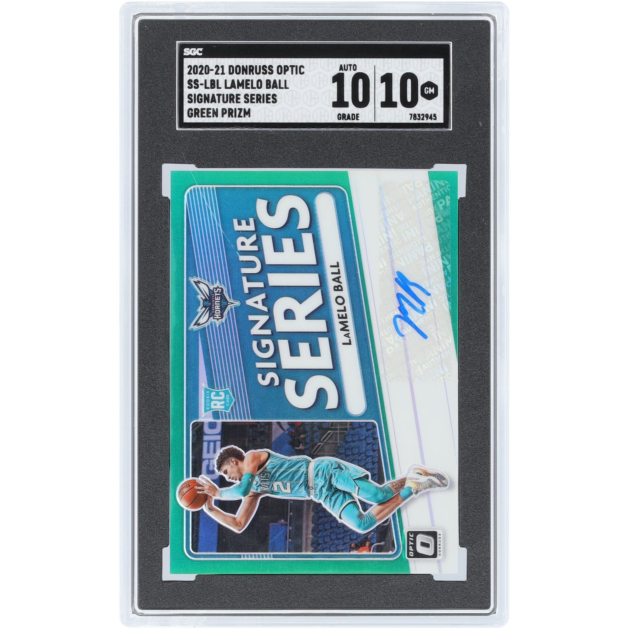 LaMelo Ball Charlotte Hornets Autographed 2020-21 Panini Donruss 