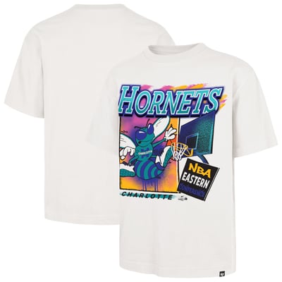  Charlotte Hornets '47 City Paint Reed Foundation T-Shirt - Cream
