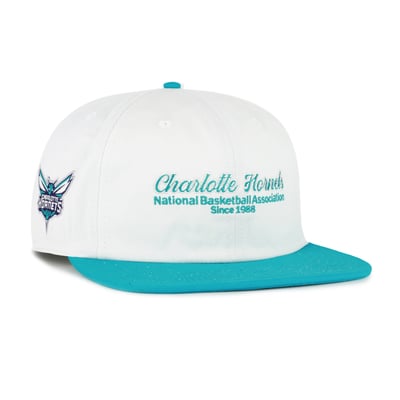 Charlotte Hornets '47 Script Stack Captain Snapback Hat - Cream