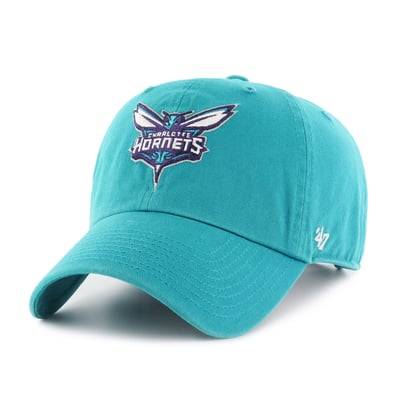  Charlotte Hornets '47 Core Logo Clean Up Adjustable Hat - Teal