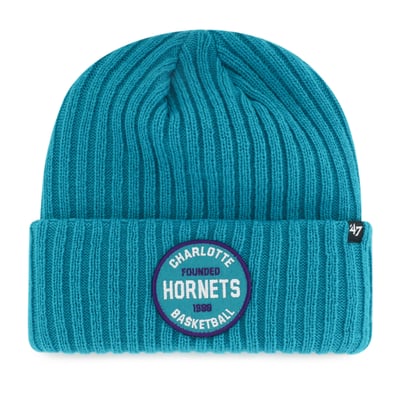  Charlotte Hornets '47 Ribbed Snowdrift Cuffed Knit Hat - Teal