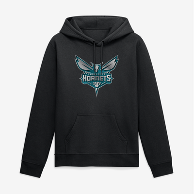 Charlotte Hornets Big & Tall Forged Mascot Hoodie - Black
