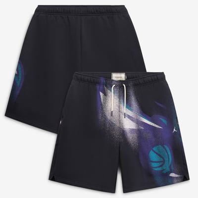 Charlotte Hornets Jordan Brand 2026 Standard Issue Practice Icon Fleece Shorts - Black