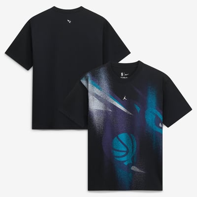 Charlotte Hornets Jordan Brand 2026 Standard Issue Practice Icon T-Shirt - Black