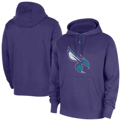  Charlotte Hornets Jordan Brand Statement Edition Club Fleece Hoodie - Purple
