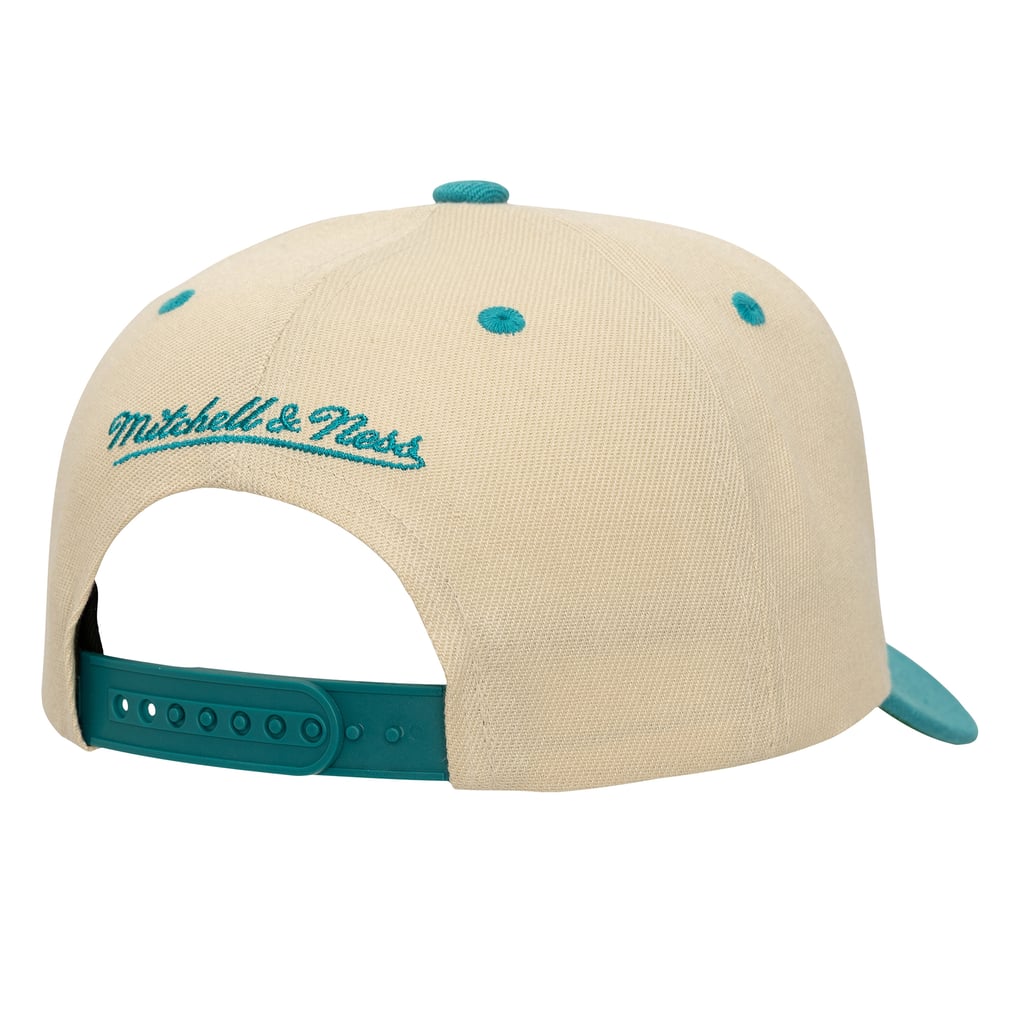 Tan and Turquoise Men\'s Cap aqua-tan-fitted-two-toned-  main image 3
