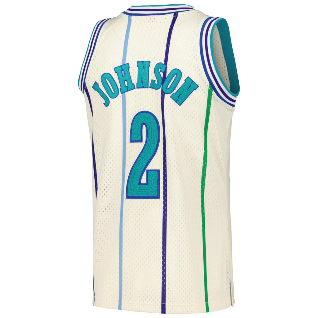 Maillot Swingman Larry Johnson Charlotte Hornets 1992-93 Signé - Certification Fanatics Authentic