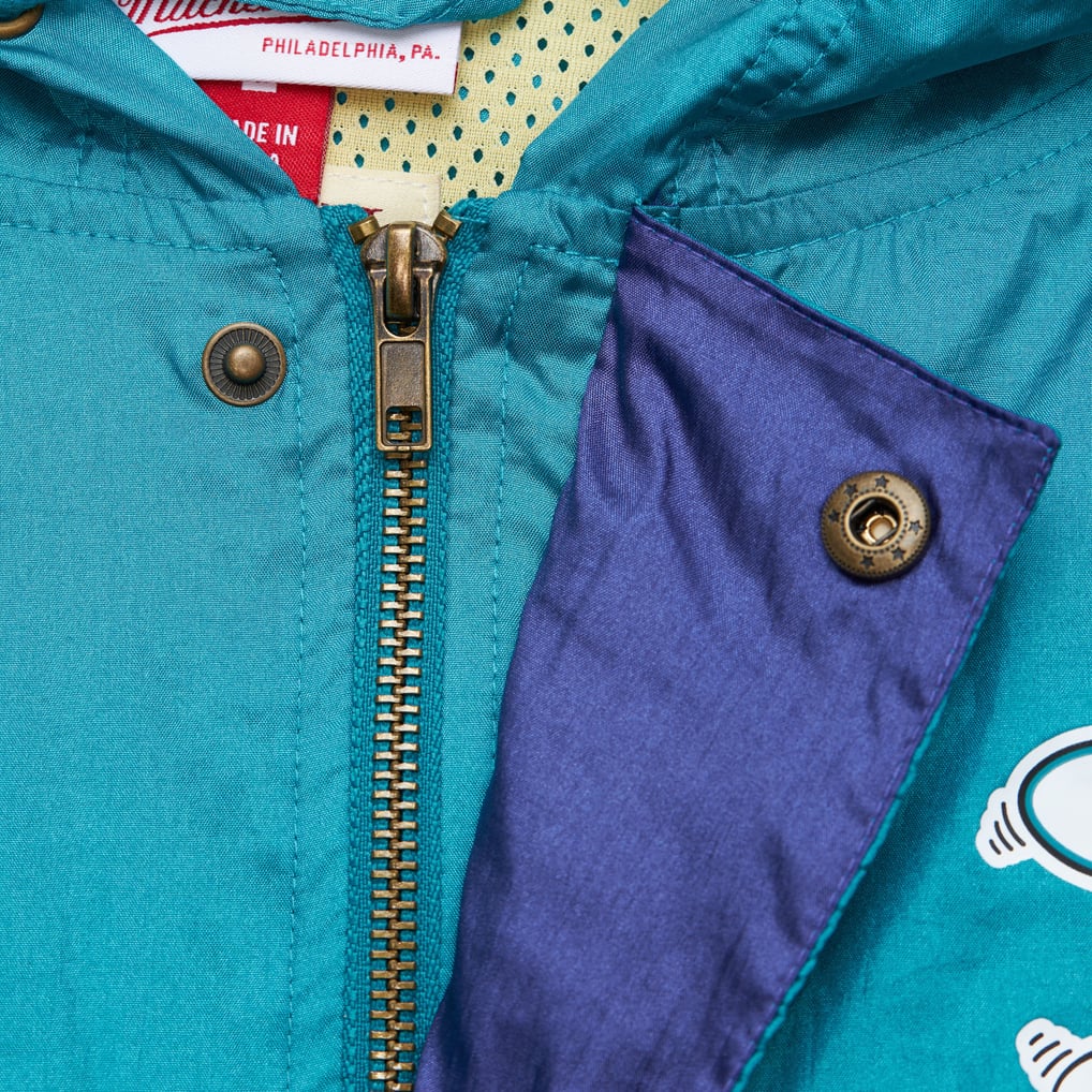 Charlotte Hornets Mitchell & Ness Team OG 2.0 Vintage Logo Anorak 