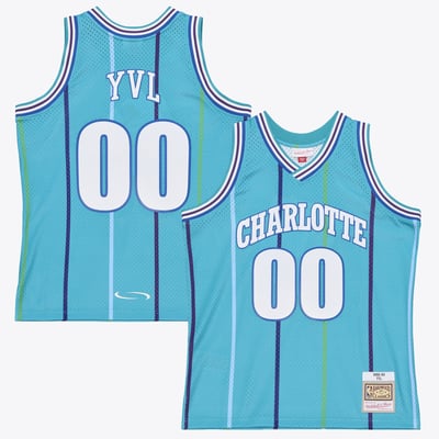 Charlotte Hornets Mitchell & Ness x Playboi Carti 1992-93 Swingman Jersey - Teal