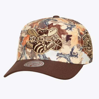 Charlotte Hornets Mitchell & Ness Unisex Leaf Camo Pro Adjustable Hat - Camo
