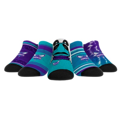  Charlotte Hornets Rock Em Unisex Super Fan 5-Pack Low-Cut Socks - 