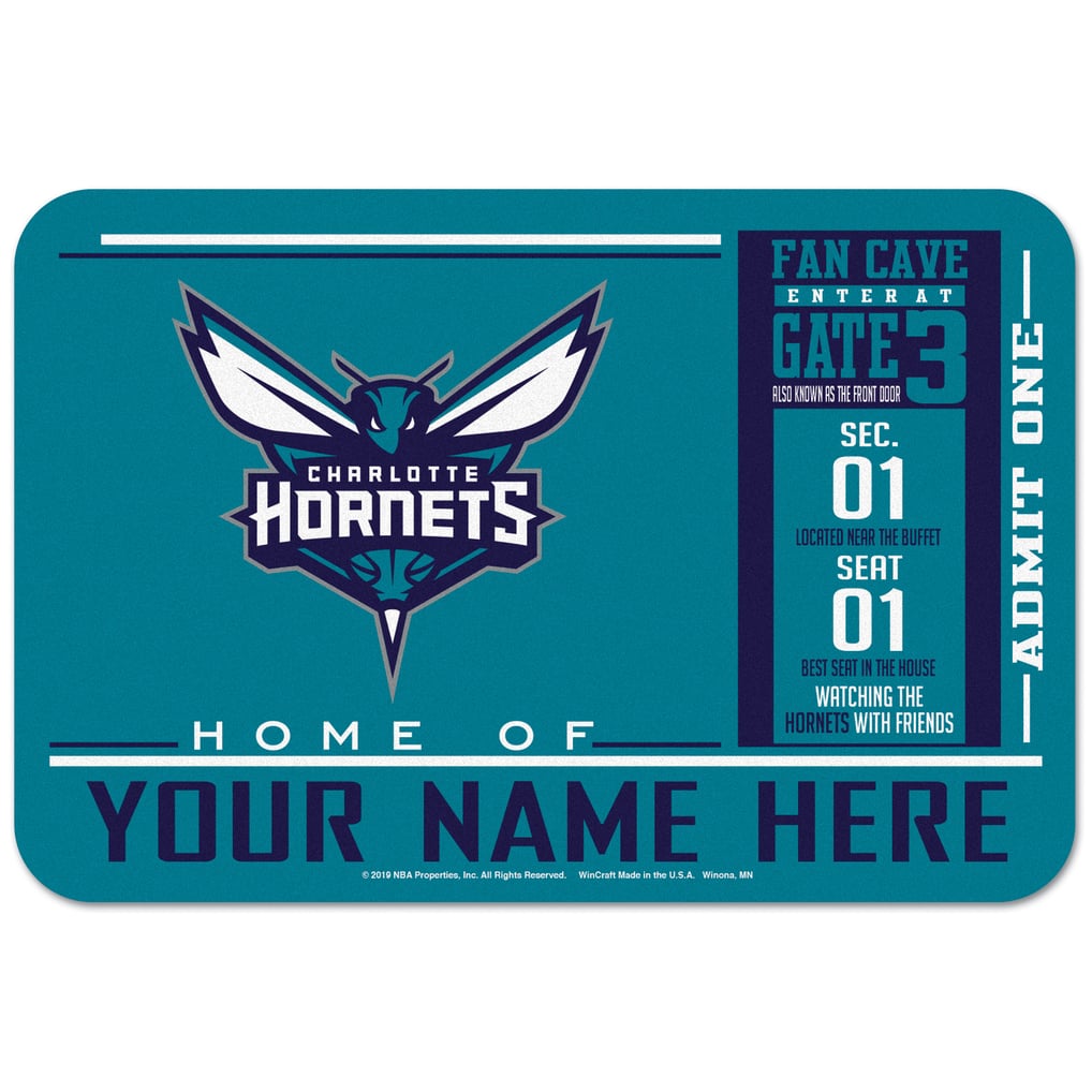 Charlotte Hornets WinCraft 20'' x 30'' Personalized Floor Mat