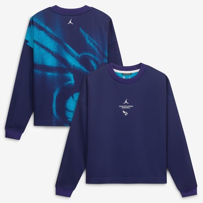  Charlotte Hornets Jordan Brand Youth 2026/27 Standard Issue Pre-Game Performance Long Sleeve T-Shirt - Purple