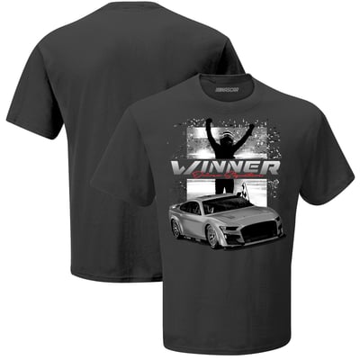 Chase Briscoe Classic Ink South Point 400 Race Winner T-Shirt - Charcoal