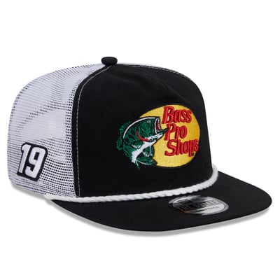  Chase Briscoe New Era Bass Pro Shops Golfer Rope Trucker Adjustable Hat - Black/White