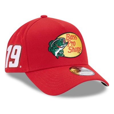  Chase Briscoe New Era Bass Pro Shops 9FORTY A-Frame Adjustable Hat - Red