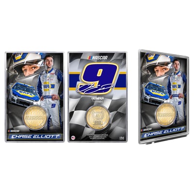 Highland Mint Chase Elliott Bronze Coin Card
