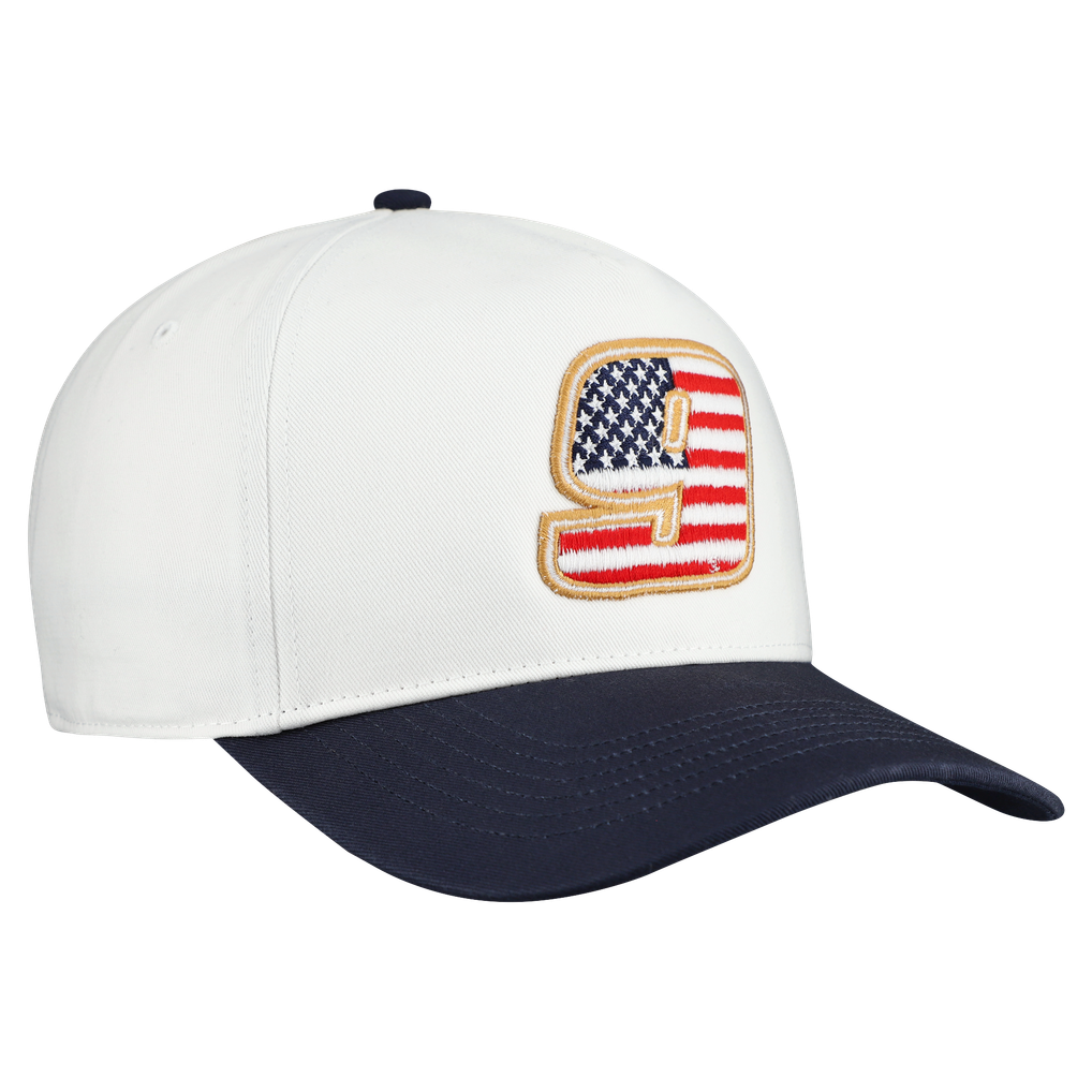 Chase Elliott '47 Flag Fill Two-Tone Team Adjustable Hitch Hat - White