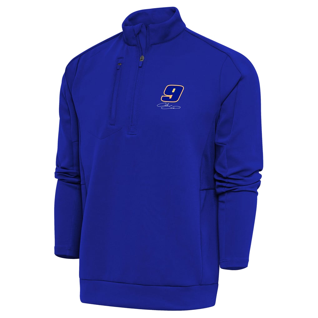 Chase Elliott Antigua Generation Quarter-Zip Pullover Top - Royal