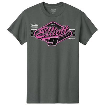  Chase Elliott Classic Ink T-Shirt - Charcoal