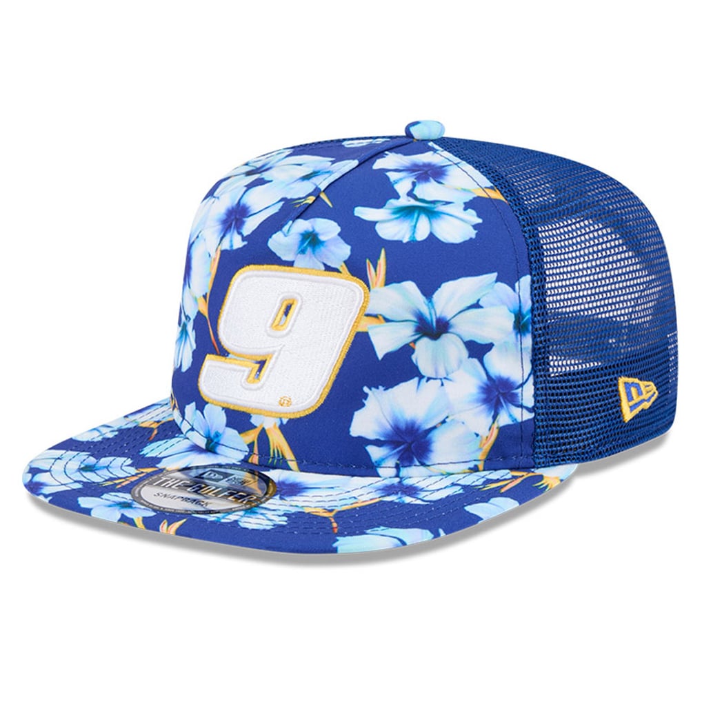 Chase Elliott New Era  Adventure Pattern Golfer Adjustable Hat - Blue