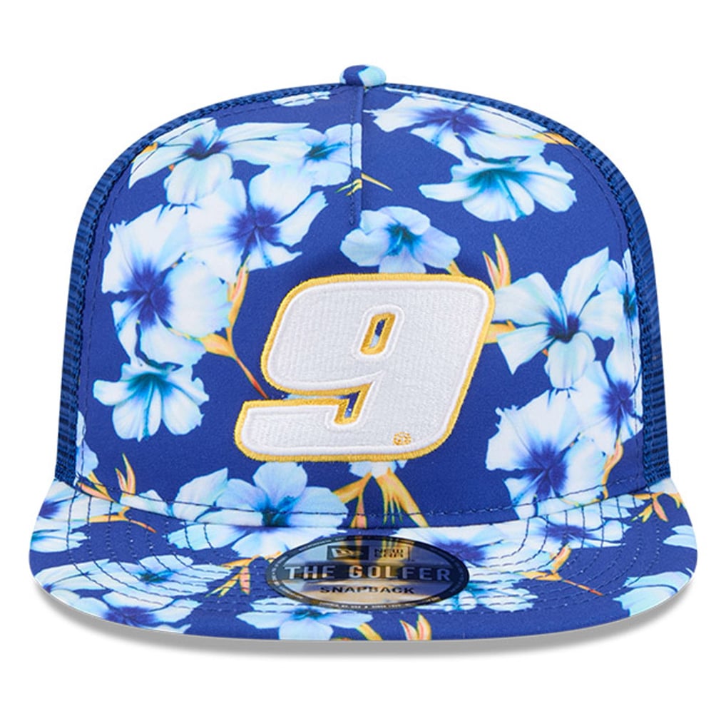 Chase Elliott New Era  Adventure Pattern Golfer Adjustable Hat - Blue