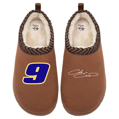 Chase Elliott ISlide Unisex Number & Signature Mission Slippers - Brown