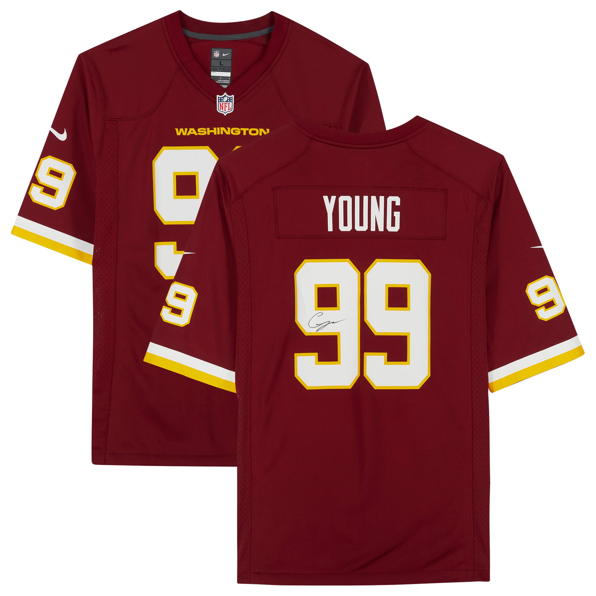 Chase Young Washington Football Team Autographed Nike #99
