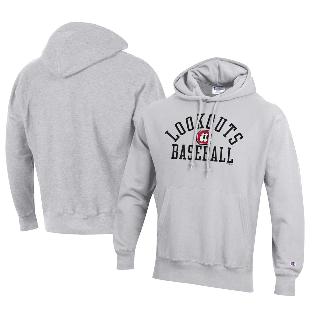 Chattanooga Lookouts Champion Baseball Reverse Weave Pullover Hoodie - Gray