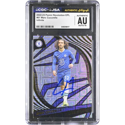 Marc Cucurella Chelsea Autographed 2022-23 Panini Revolution EPL Infinite #61 CGC Authenticated AUTO 10 Card