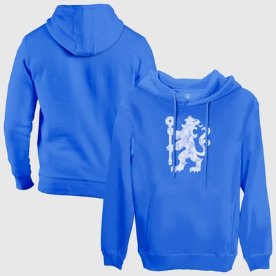  Chelsea 1863FC Lion Glyph Fleece Pullover Hoodie - Blue