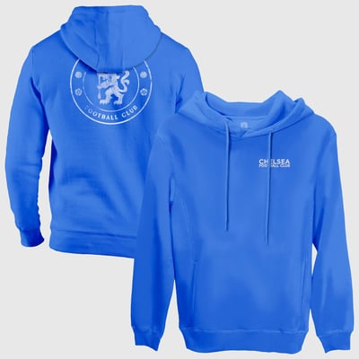 Chelsea 1863FC Wordmark Fleece Pullover Hoodie - Blue