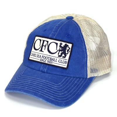 Chelsea 1863FC Wordmark Patch Offroad Adjustable Trucker Hat - Blue