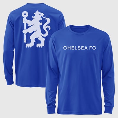 Chelsea 1863FC Mono Badge & Wordmark Long Sleeve T-Shirt - Royal