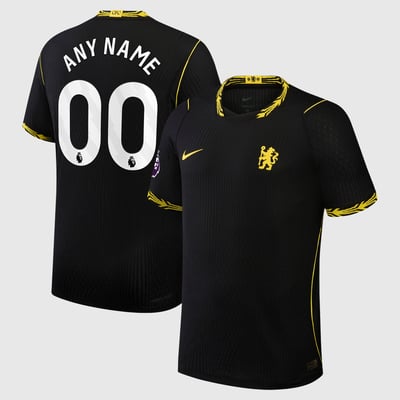  Chelsea Nike 2026/27 Away Match Authentic Custom Jersey - Black