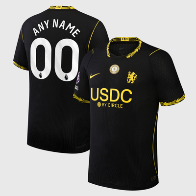 Chelsea Nike 2026/27 Away Match Authentic Custom Jersey - Black