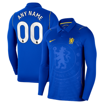  Chelsea Nike 2026/27 Home Stadium Replica Long Sleeve Custom Jersey - Blue