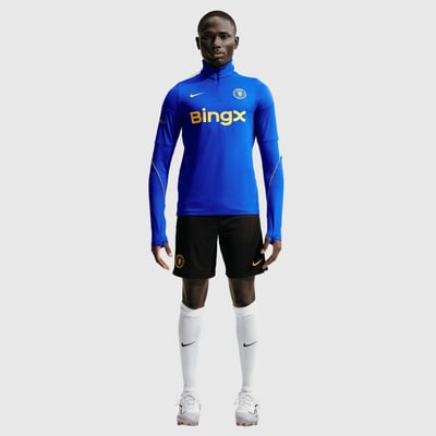 Chelsea Nike 2026/27 Strike Dri-FIT Long Sleeve Quarter-Zip Drill Top - Blue